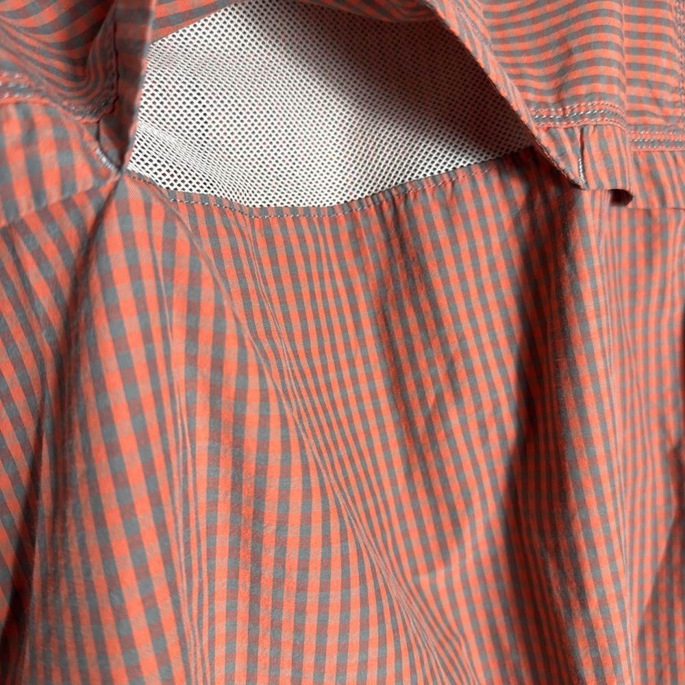 GH Bass Explorer Series Shirt Adult L Orange Vented Hiking Fishing Outdoor Mens - Picture 4 of 8